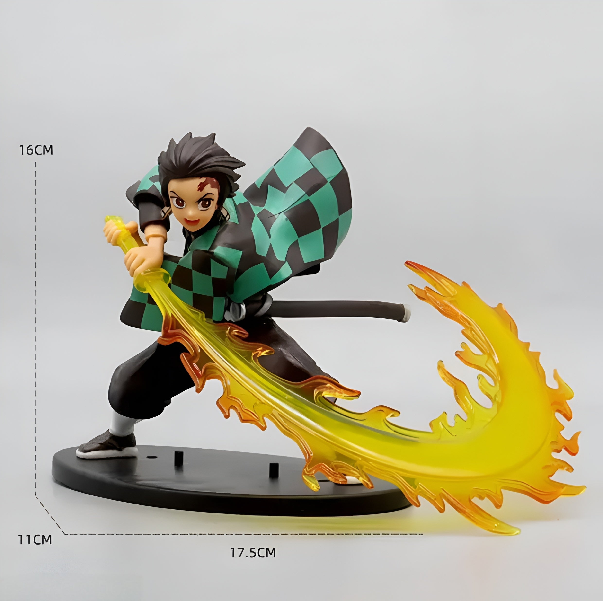 Tanjiro Anime Action Figure 16cm With Big Firesword